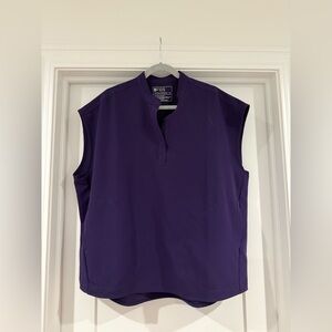 Figs Deep Purple Rafaela Scrub Top